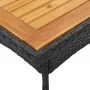 Set de comedor jardín 5 pzas con cojines ratán PE acacia negro by vidaXL, Garden sets - Ref: Foro24-3278712, Price: 341,68 €,...