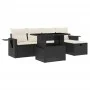 Set de sofás de jardín 6 piezas y cojines ratán sintético negro by vidaXL, Garden sets - Ref: Foro24-3274966, Price: 396,84 €...