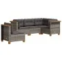 Gartensitzgruppe mit 5-teiligen Sofas und Kissen aus grauem synthetischem Rattan. von vidaXL, Gartensets - Ref: Foro24-326183...