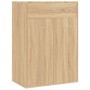 Mueble zapatero de madera contrachapada color roble 60x35x84cm by vidaXL, Shoe racks and shoe organizers - Ref: Foro24-801074...
