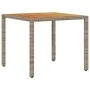 Set de comedor jardín 5 pzas con cojines ratán PE acacia gris by vidaXL, Garden sets - Ref: Foro24-3278634, Price: 396,20 €, ...