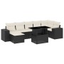 8-teiliges Gartensofa-Set und Kissen aus schwarzem Kunststoff-Rattan. von vidaXL, Gartensets - Ref: Foro24-3269316, Preis: 48...