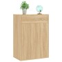 Mueble zapatero de madera contrachapada color roble 60x35x84cm by vidaXL, Shoe racks and shoe organizers - Ref: Foro24-801074...