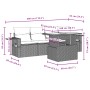 Gartenmöbel-Set 5-teilig mit schwarzen Polstern aus synthetischem Rattan von vidaXL, Gartensets - Ref: Foro24-3267726, Preis:...