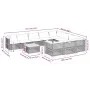 Gartensofagarnitur 11-teilig mit schwarzen Kissen aus synthetischem Rattan von vidaXL, Gartensets - Ref: Foro24-3262040, Prei...