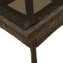 Garten-Essgruppe 3-teilig mit Kissen, aus synthetischem Rattan und braunem Glasplatte. von vidaXL, Gartensets - Ref: Foro24-3...
