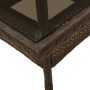 Set comedor jardín 3 pzas cojines ratán sintético vidrio marrón by vidaXL, Garden sets - Ref: Foro24-3278603, Price: 202,54 €...