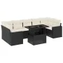 Set de sofás de jardín 8 piezas y cojines ratán sintético negro by vidaXL, Garden sets - Ref: Foro24-3267146, Price: 541,58 €...