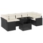 Set de sofás de jardín 8 piezas y cojines ratán sintético negro by vidaXL, Garden sets - Ref: Foro24-3267146, Price: 513,66 €...