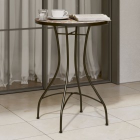 Mesa bistró de mosaico cerámica terracota y blanco Ø50x70 cm by vidaXL, Garden tables - Ref: Foro24-4003402, Price: 104,97 €,...