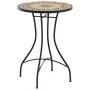 Mesa bistró de mosaico cerámica terracota y blanco Ø50x70 cm by vidaXL, Garden tables - Ref: Foro24-4003402, Price: 102,61 €,...