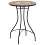 Mesa bistró de mosaico cerámica terracota y blanco Ø50x70 cm by vidaXL, Garden tables - Ref: Foro24-4003402, Price: 104,97 €,...