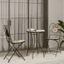 Mesa bistró de mosaico cerámica terracota y blanco Ø50x70 cm by vidaXL, Garden tables - Ref: Foro24-4003402, Price: 102,61 €,...