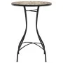 Mesa bistró de mosaico cerámica terracota y blanco Ø50x70 cm by vidaXL, Garden tables - Ref: Foro24-4003402, Price: 102,61 €,...