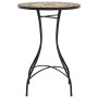 Mesa bistró de mosaico cerámica terracota y blanco Ø50x70 cm by vidaXL, Garden tables - Ref: Foro24-4003402, Price: 104,97 €,...