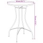 Mesa bistró de mosaico cerámica terracota y blanco Ø50x70 cm by vidaXL, Garden tables - Ref: Foro24-4003402, Price: 104,97 €,...