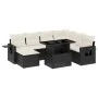 Set de sofás de jardín 8 piezas y cojines ratán sintético negro by vidaXL, Garden sets - Ref: Foro24-3268096, Price: 563,55 €...