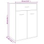 Mueble zapatero de madera contrachapada color roble 60x35x84cm by vidaXL, Shoe racks and shoe organizers - Ref: Foro24-801074...
