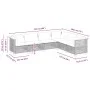 Set de sofás de jardín 6 piezas y cojines ratán sintético negro by vidaXL, Garden sets - Ref: Foro24-3261860, Price: 457,88 €...