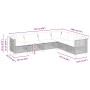Set de sofás de jardín 6 piezas y cojines ratán sintético negro by vidaXL, Garden sets - Ref: Foro24-3261860, Price: 465,16 €...