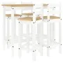Set de bar 5 piezas madera maciza de pino blanco by vidaXL, Furniture sets for kitchens and dining rooms - Ref: Foro24-321707...