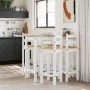 Set de bar 5 piezas madera maciza de pino blanco by vidaXL, Furniture sets for kitchens and dining rooms - Ref: Foro24-321707...