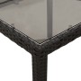 Garten-Essgruppe, 5-teilig, mit synthetischem Rattan, schwarzer Glasplatte und Kissen. von vidaXL, Gartensets - Ref: Foro24-3...