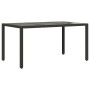 Set comedor jardín 7 pzas cojines ratán sintético vidrio negro by vidaXL, Garden sets - Ref: Foro24-3278648, Price: 500,84 €,...