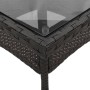 Set comedor jardín 5 pzas cojines ratán sintético vidrio negro by vidaXL, Garden sets - Ref: Foro24-3278704, Price: 309,25 €,...