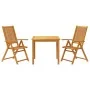 3-teiliges Massivholz-Gartenspeiseset aus Akazienholz von vidaXL, Gartensets - Ref: Foro24-3295260, Preis: 267,77 €, Rabatt: %