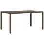 Garten-Essgruppe 5-teilig mit synthetischem Rattan, braunen Kissen und Glasplatte. von vidaXL, Gartensets - Ref: Foro24-32785...