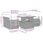 Set de sofás de jardín 7 pzas con cojines ratán sintético negro by vidaXL, Garden sets - Ref: Foro24-3268386, Price: 512,18 €...