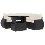 Set de sofás de jardín 6 piezas y cojines ratán sintético negro by vidaXL, Garden sets - Ref: Foro24-3268526, Price: 441,92 €...
