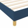 Estructura de cama con cabecera Azul 180 x 200 cm tela