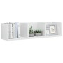 CD-Wandregal aus glänzend weißem Sperrholz, 75 x 18 x 18 cm von vidaXL, Regale und Regale - Ref: Foro24-801316, Preis: 35,55 ...