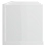 CD-Wandregal aus glänzend weißem Sperrholz, 75 x 18 x 18 cm von vidaXL, Regale und Regale - Ref: Foro24-801316, Preis: 35,55 ...