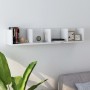 CD-Wandregal aus weißem Sperrholz, 100 x 18 x 18 cm von vidaXL, Regale und Regale - Ref: Foro24-801319, Preis: 41,06 €, Rabat...