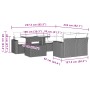 Set de sofás de jardín 8 piezas y cojines ratán sintético negro by vidaXL, Garden sets - Ref: Foro24-3267165, Price: 608,98 €...