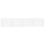 Estante de pared para CD contrachapada blanco 100x18x18 cm