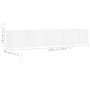 CD-Wandregal aus weißem Sperrholz, 100 x 18 x 18 cm von vidaXL, Regale und Regale - Ref: Foro24-801319, Preis: 41,06 €, Rabat...