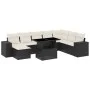 Set de sofás de jardín 8 piezas y cojines ratán sintético negro by vidaXL, Garden sets - Ref: Foro24-3269356, Price: 577,70 €...