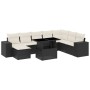 Set de sofás de jardín 8 piezas y cojines ratán sintético negro by vidaXL, Garden sets - Ref: Foro24-3269356, Price: 530,49 €...