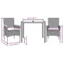 Garten-Essgruppe, 3-teilig, mit synthetischem Rattan, beigen Kissen und Glasplatte. von vidaXL, Gartensets - Ref: Foro24-3278...