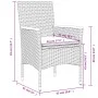 Garten-Essgruppe, 3-teilig, mit synthetischem Rattan, beigen Kissen und Glasplatte. von vidaXL, Gartensets - Ref: Foro24-3278...