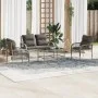 Set de sofás de jardín 4 pzas y cojines ratán sintético gris de vidaXL, Conjuntos de jardín - Ref: Foro24-368729, Precio: 358...