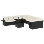 Set de sofás de jardín 11 pzas y cojines ratán sintético negro by vidaXL, Garden sets - Ref: Foro24-3268166, Price: 704,80 €,...