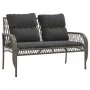 Set de sofás de jardín 4 pzas y cojines ratán sintético gris de vidaXL, Conjuntos de jardín - Ref: Foro24-368729, Precio: 358...