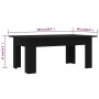 Mesa de centro madera contrachapada negro 100x60x42 cm de vidaXL, Mesas de centro - Ref: Foro24-801180, Precio: 50,80 €, Desc...