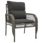 Set de sofás de jardín 4 pzas y cojines ratán sintético gris de vidaXL, Conjuntos de jardín - Ref: Foro24-368729, Precio: 358...