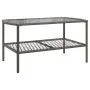 Set de sofás de jardín 4 pzas y cojines ratán sintético gris de vidaXL, Conjuntos de jardín - Ref: Foro24-368729, Precio: 358...